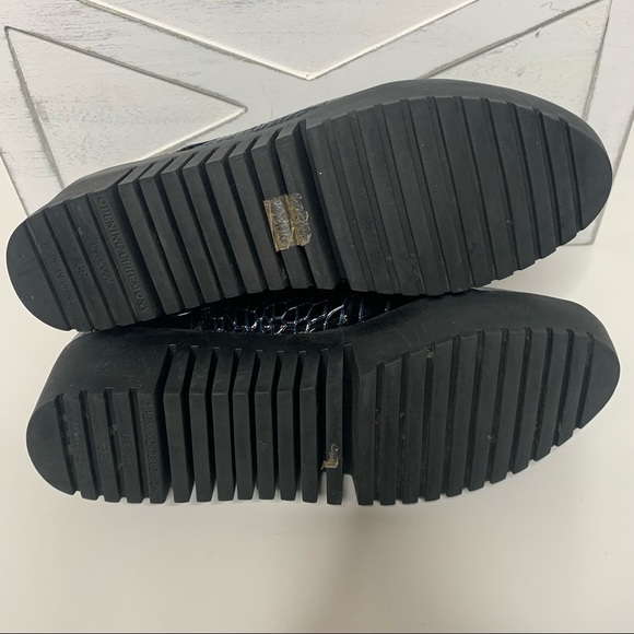 Opening Ceremony Crocodile Embossed Leather Platform Loafers - Picture 15 of 16